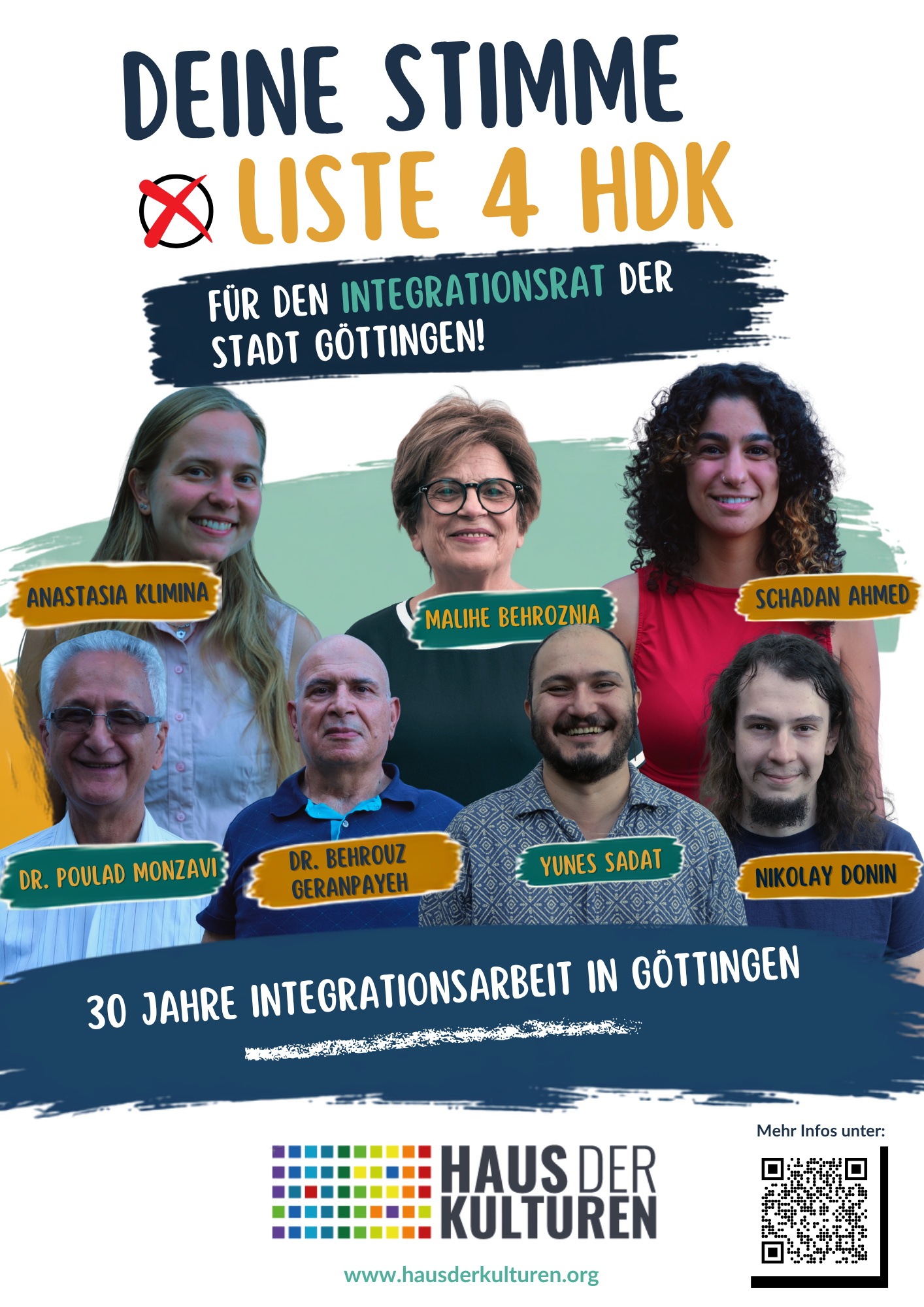 Poster Integrationsrat Liste 4 Poster